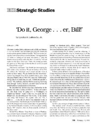 1998-02-13: ‘Do it, George … er, Bill!’