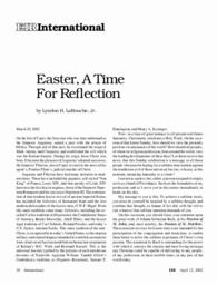2002-04-12: Easter, a Time for Reflection
