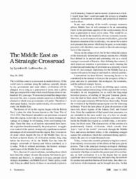 2002-06-14: The Middle East as a Strategic Crossroad
