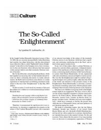 2006-05-19: The So-Called ‘Enlightenment’