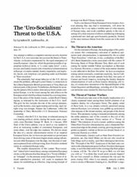 2004-07-02: The ‘Uro-Socialism’ Threat to the U.S.A.