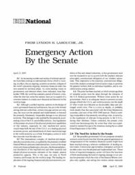 2005-04-22: Emergency Action by the Senate